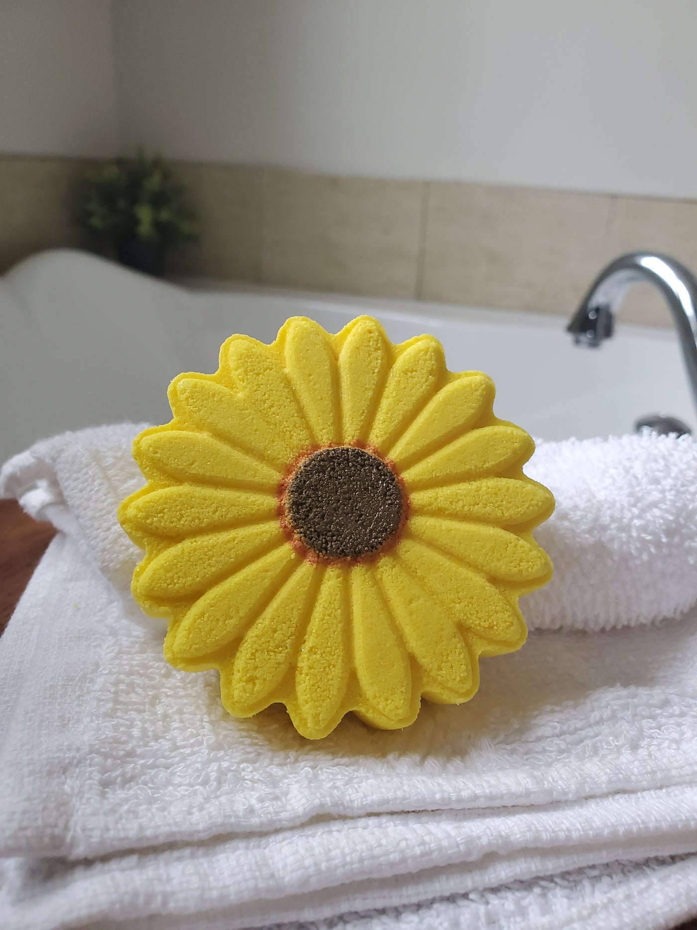 Bombe de bain tournesol