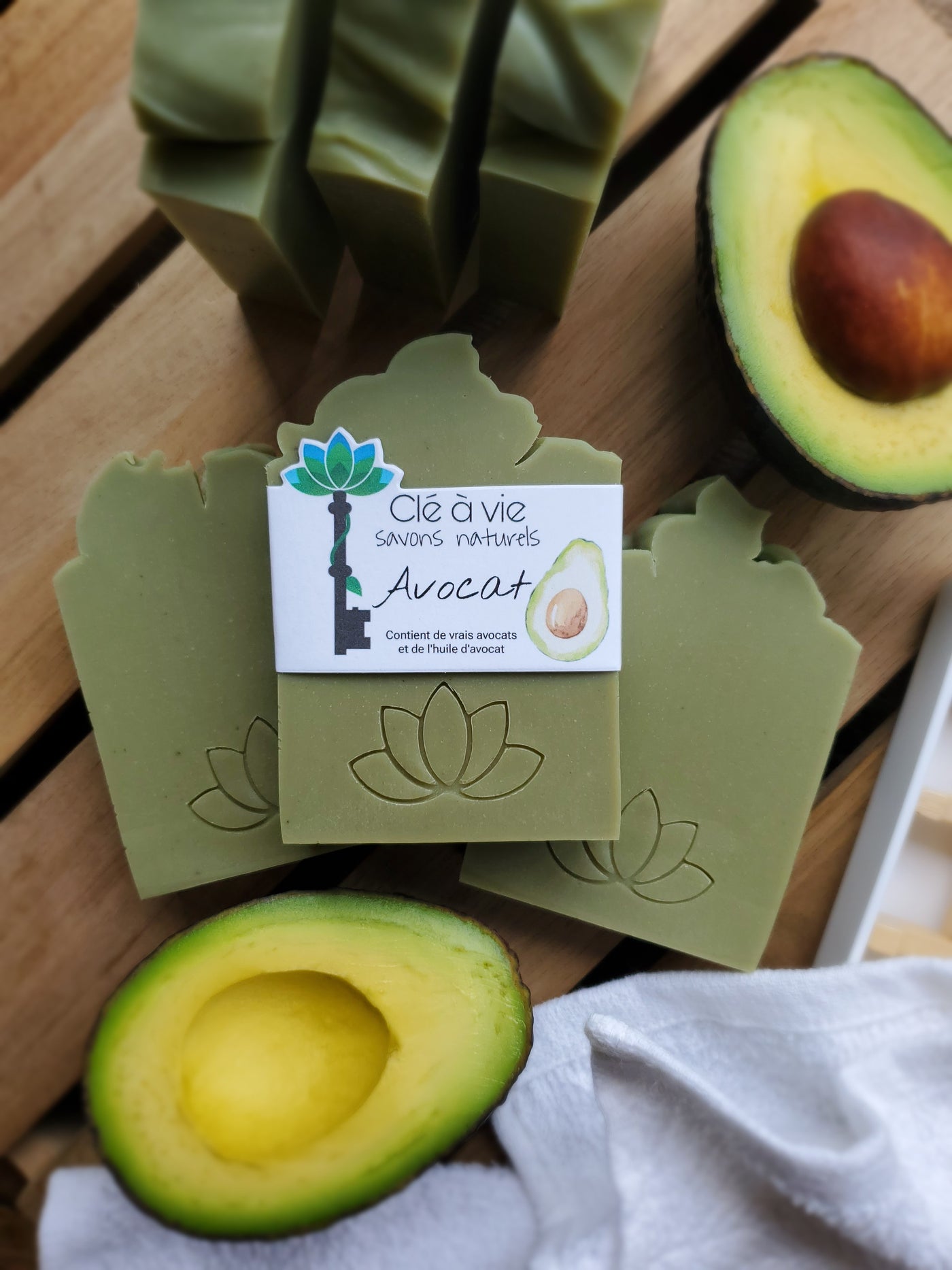 Savon avocat 100% naturel, non parfumé