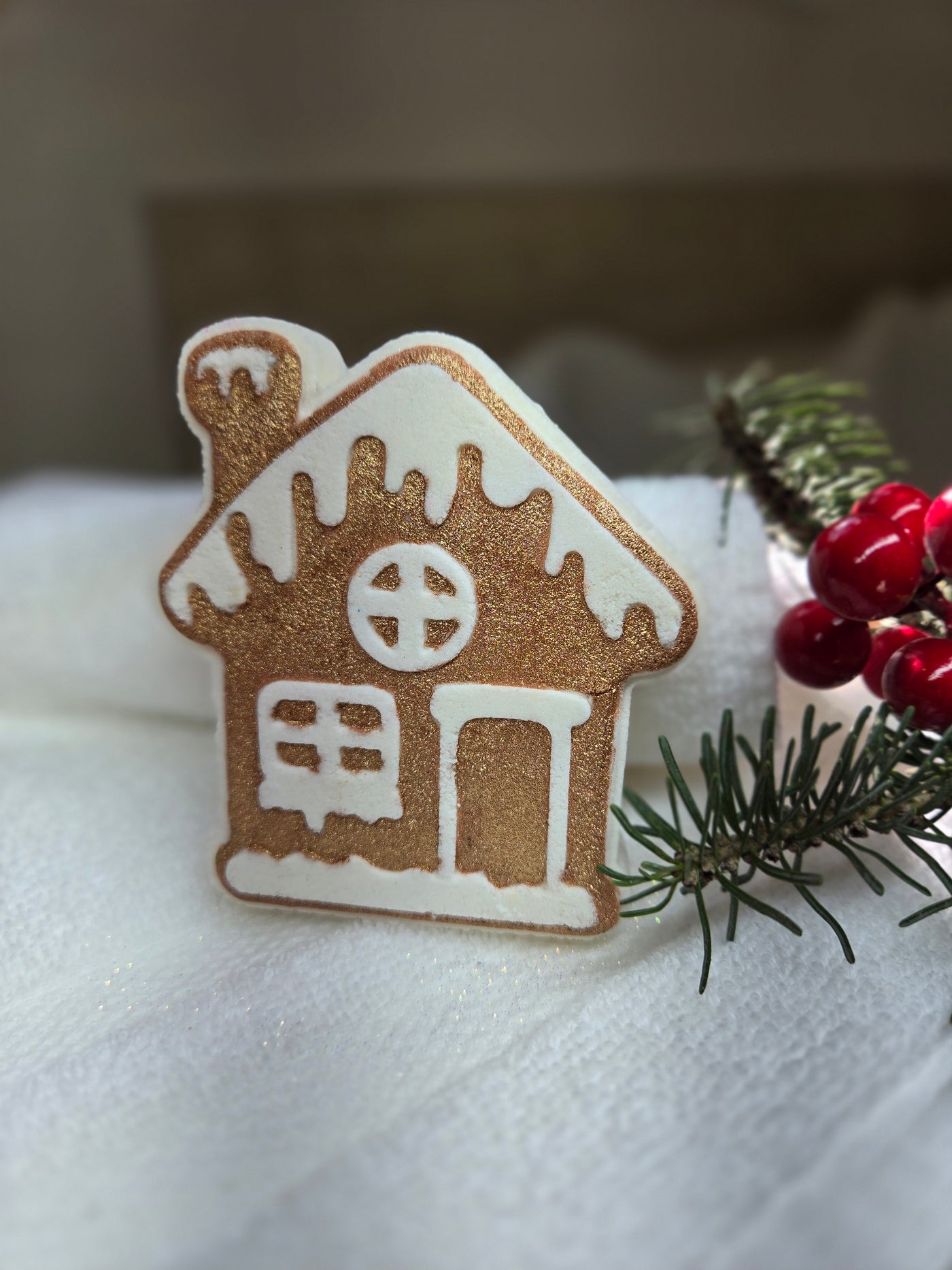 Maison pain d'épices, bombe de bain