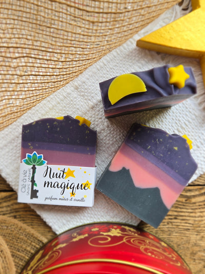 Savon nuit magique, parfum mûres et vanille