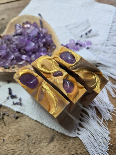 Savon Améthyste parfum lavande et chachemire