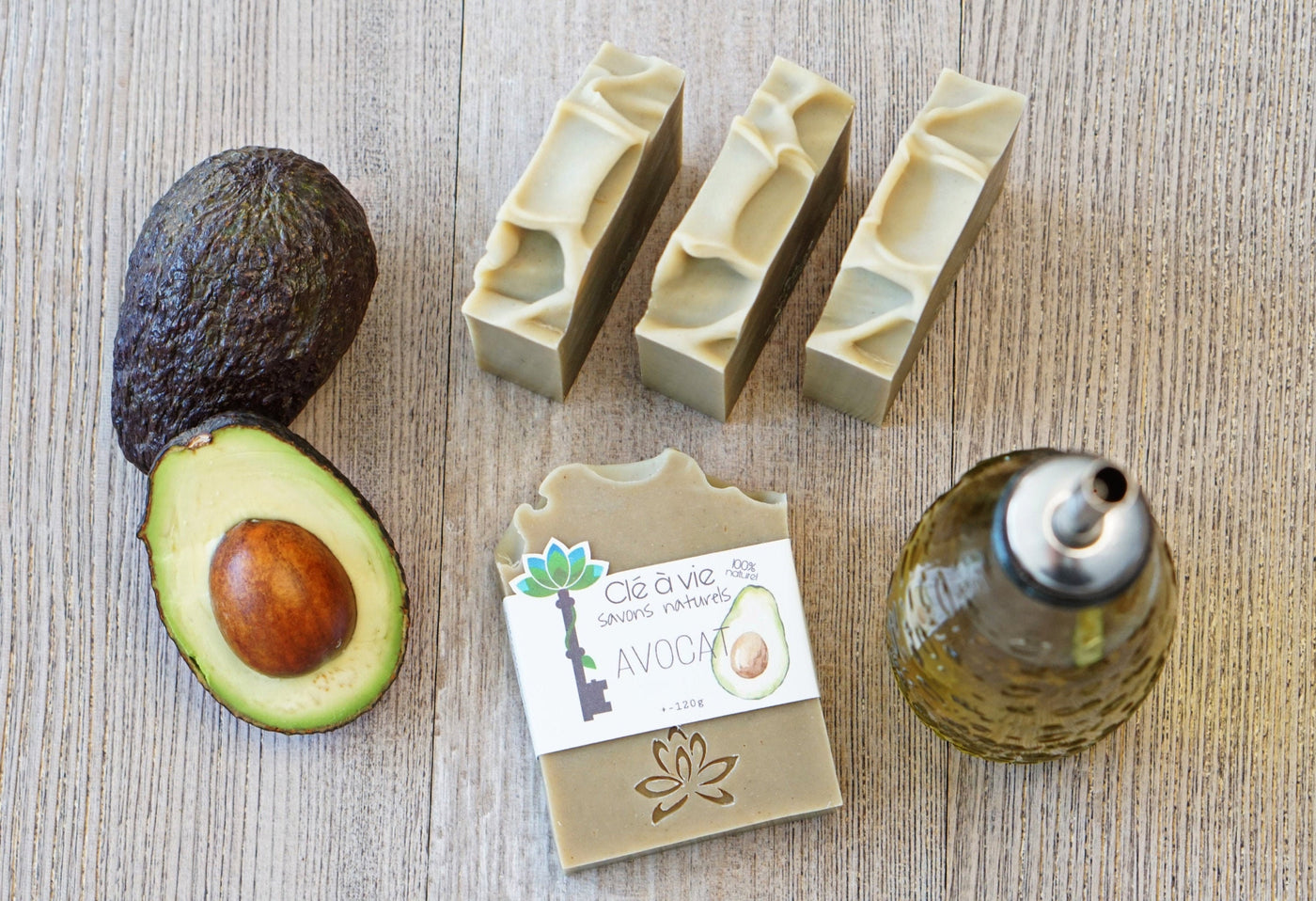 Savon avocat 100% naturel, non parfumé